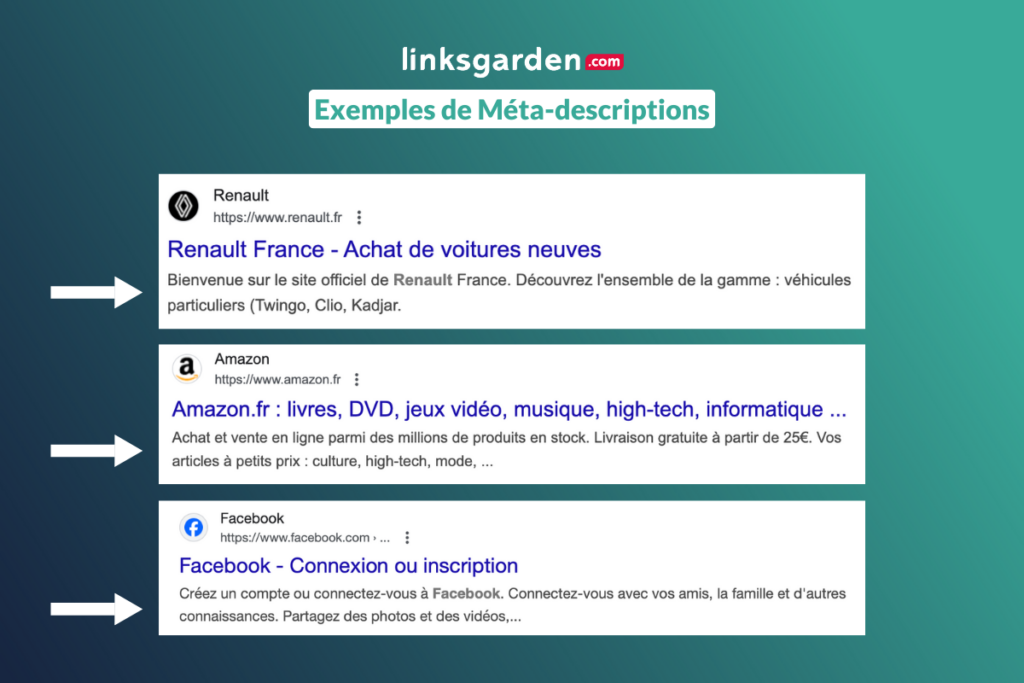 Exemples de Méta-descriptions